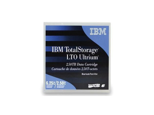 IBM Media Tape LTO6 2.5/6.25 TB  **New Retail**