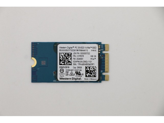 Lenovo SDK 1101 256G M.2 PCIe 2242 SS Lenovo SDK 1101 256G M.2 PCIe 2242 SS