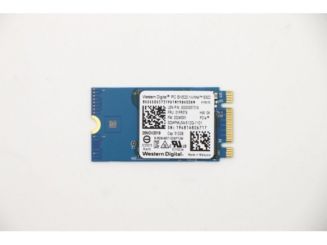 Lenovo Sandisk 1101 512GB M.2 PCIe 2242 SDAPMUW-512G-1101 SSD Lenovo Sandisk 1101 512GB M.2 PCIe 2242 SDAPMUW-512G-1101 SSD