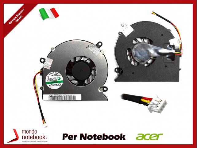 Ventola Fan CPU ACER Aspire 5220 5520 7520 7520G (3 pin) Ventola Fan CPU ACER Aspire 5220 5520 7520 7520G (3 pin)