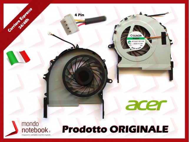 Ventola Fan CPU ACER Aspire 7745 7745G 7745Z Ventola Fan CPU ACER Aspire 7745 7745G 7745Z