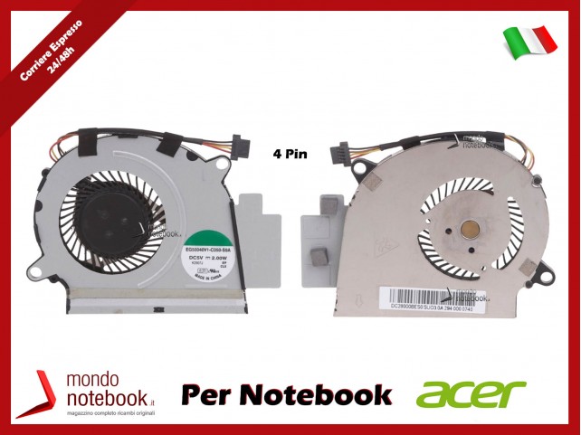 Ventola Fan CPU ACER Aspire S5-391 - 23.RYXN2.001 Ventola Fan CPU ACER Aspire S5-391 - 23.RYXN2.001