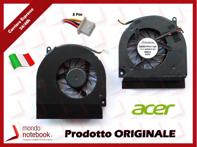 Ventola Fan CPU ACER Travelmate 5730 6553 6593 23.TPX01.001 Ventola Fan CPU ACER Travelmate 5730 6553 6593 23.TPX01.001