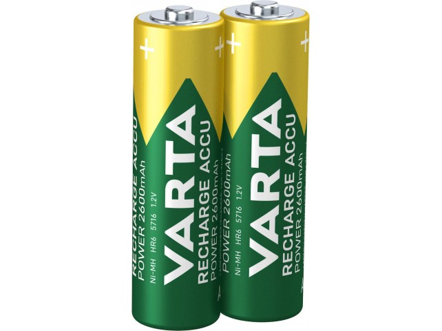 Varta 1x2 Pro. NiMH 2500 mAh AA  05716, Rechargeable battery,