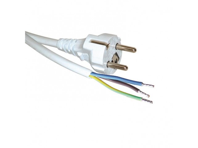 Roline Power Cable White 5 M Cee7/7  