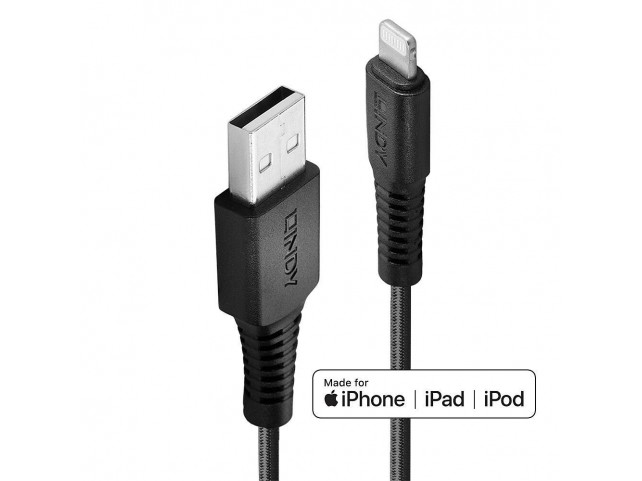 Lindy 2M Reinforced Usb Type A To Lightning Cable Lindy 2M Reinforced Usb Type A To Lightning Cable