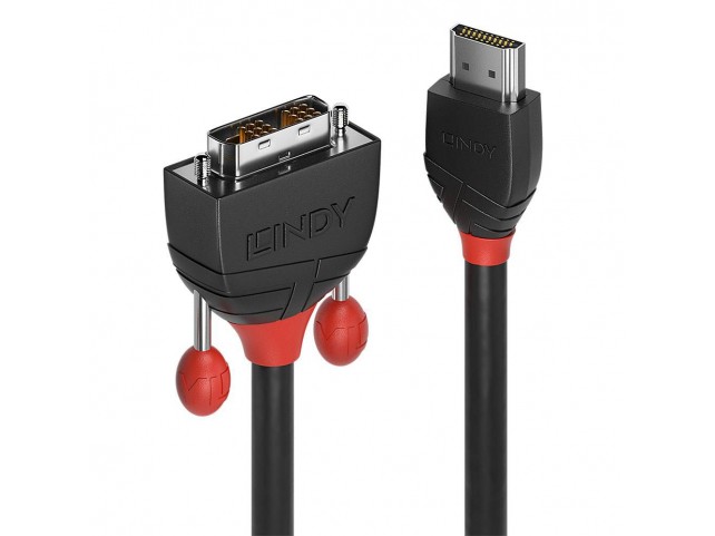 Lindy 5M Hdmi To Dvi Cable, Black  Line