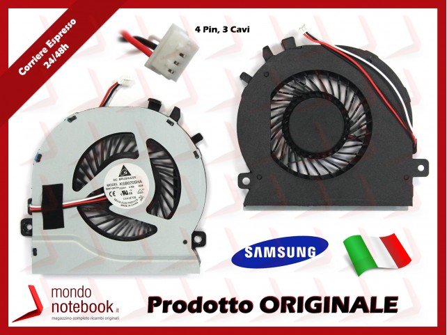 Ventola Fan CPU SAMSUNG Np270e5e Np270e5v Np300e5e Np300e5v (4 PIN 3 CAVI) Ventola Fan CPU SAMSUNG Np270e5e Np270e5v Np300e5e Np300e5v (4 PIN 3 CAVI)