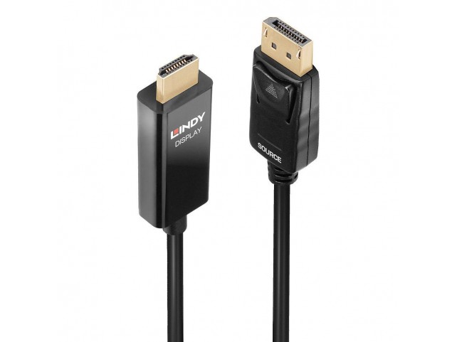 Lindy 1M Dp To Hdmi Adapter Cable  With Hdr