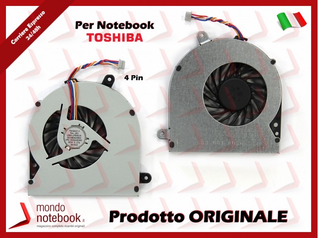Ventola Fan CPU TOSHIBA C650 C655 C655D L650 L650D L655 (Versione 4 Pin) Ventola Fan CPU TOSHIBA C650 C655 C655D L650 L650D L655 (Versione 4 Pin)