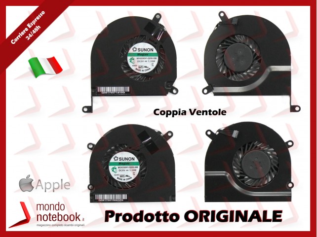 Ventole Dual Fan APPLE MacBook Pro A1286 (Coppia Ventole) Ventole Dual Fan APPLE MacBook Pro A1286 (Coppia Ventole)
