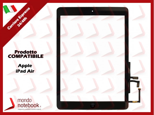 Vetro Touch Screen APPLE iPad Air A1474 A1475 A1476 (Nero) Vetro Touch Screen APPLE iPad Air A1474 A1475 A1476 (Nero)