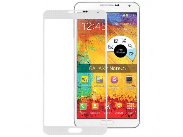 Vetro Vetrino per Smartphone SAMSUNG Galaxy NOTE 3 N9000 N9005 + BIADESIVO (Bianco) Vetro Vetrino per Smartphone SAMSUNG Galaxy NOTE 3 N9000 N9005 + BIADESIVO (Bianco)