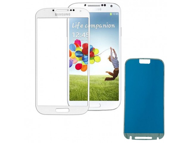 Vetro Vetrino per Smartphone SAMSUNG Galaxy S4 I9500 I9505 + BIADESIVO (BIANCO) Vetro Vetrino per Smartphone SAMSUNG Galaxy S4 I9500 I9505 + BIADESIVO (BIANCO)