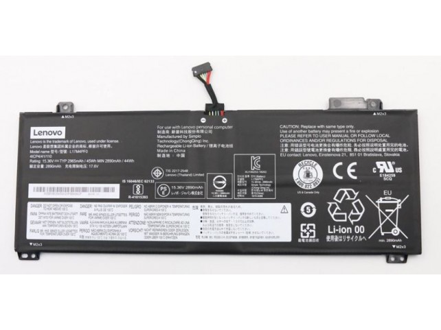 Lenovo Battery 15.36V 45Wh 4 Cell 5B10R38650, Battery, Lenovo Lenovo Battery 15.36V 45Wh 4 Cell 5B10R38650, Battery, Lenovo