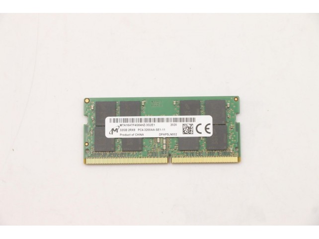 Lenovo SODIMM,32GB, DDR4, 3200 ,Micron Lenovo SODIMM,32GB, DDR4, 3200 ,Micron