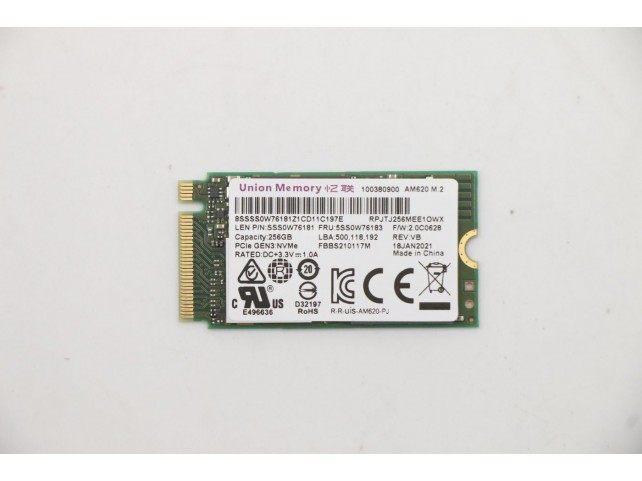 Lenovo UMIS AM620 256G PCIe 2242 SSD Lenovo UMIS AM620 256G PCIe 2242 SSD
