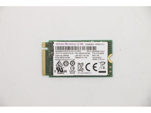 Lenovo UMIS AM620 256G PCIe 2242 SSD  