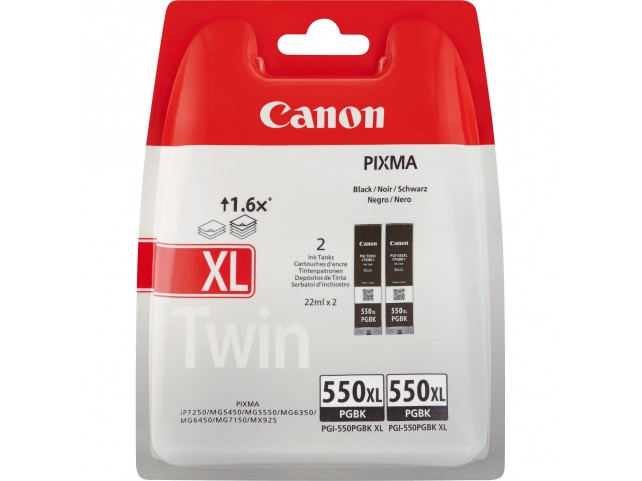 Canon Ink Black PGI-550 XL PGBK  Twin pack