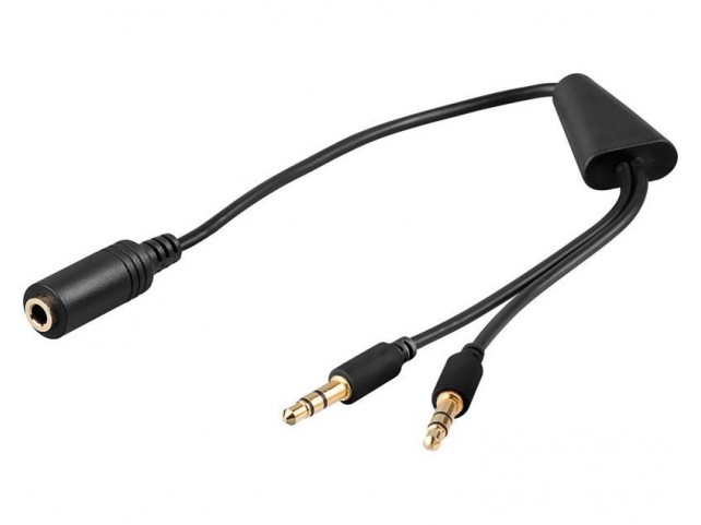 MicroConnect Audio Cable, 0,4 meter Audio adapter Cable 3.5 mm to MicroConnect Audio Cable, 0,4 meter Audio adapter Cable 3.5 mm to