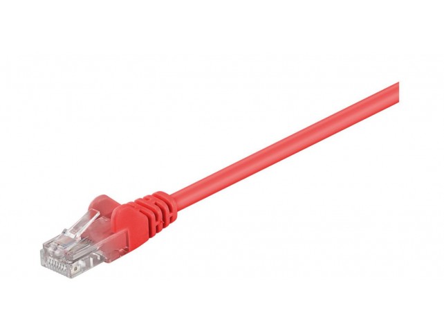 MicroConnect U/UTP CAT5e 15M Red PVC  Unshielded Network Cable,