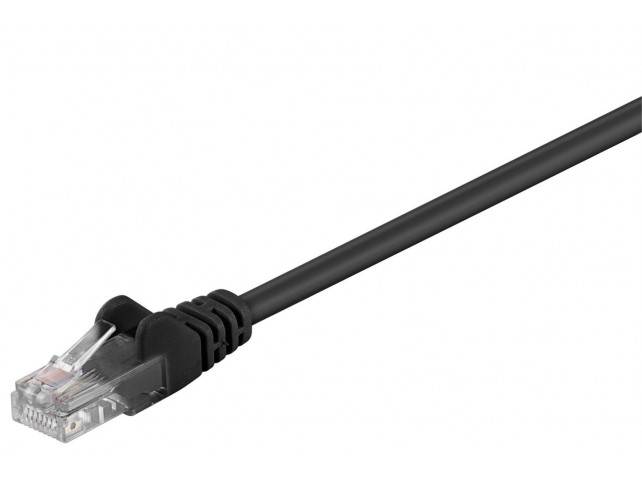 MicroConnect U/UTP CAT5e 15M Black PVC  Unshielded Network Cable,