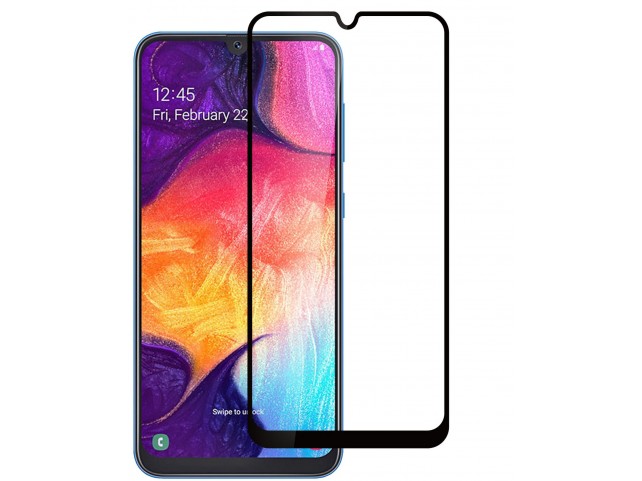 eSTUFF Samsung Galaxy A50 Black Full Cover, Full Glue eSTUFF Samsung Galaxy A50 Black Full Cover, Full Glue