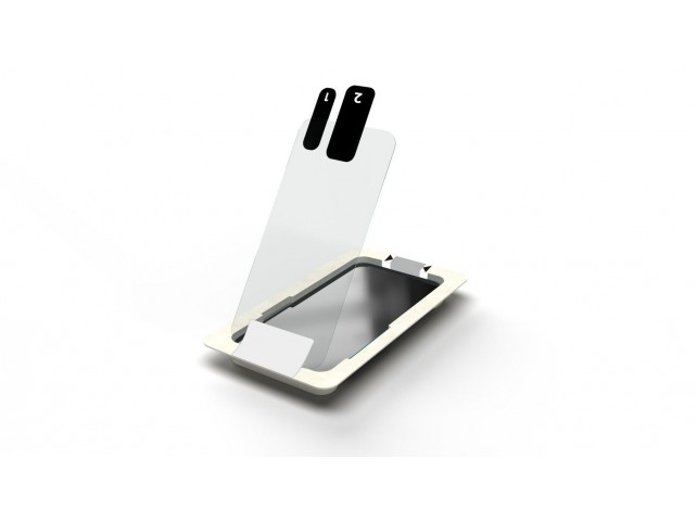 eSTUFF Apple iPhone 14 Pro Clear Glass Screen Protector with eSTUFF Apple iPhone 14 Pro Clear Glass Screen Protector with