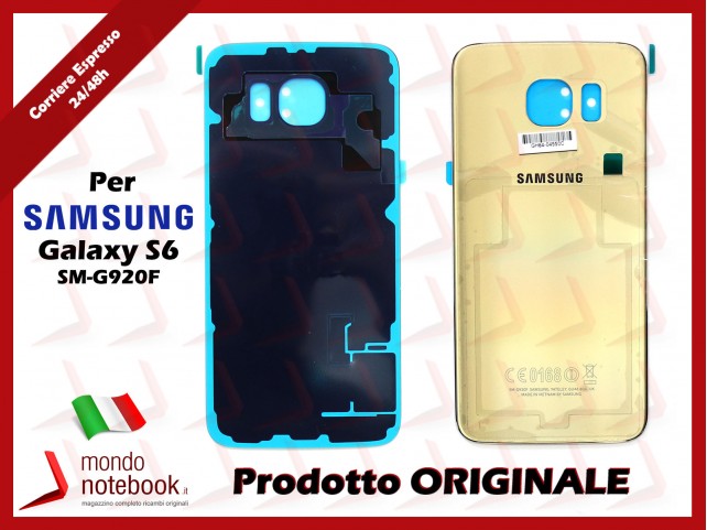 Back Cover Posteriore Samsung Galaxy S6 SM-G920F (GOLD) Back Cover Posteriore Samsung Galaxy S6 SM-G920F (GOLD)