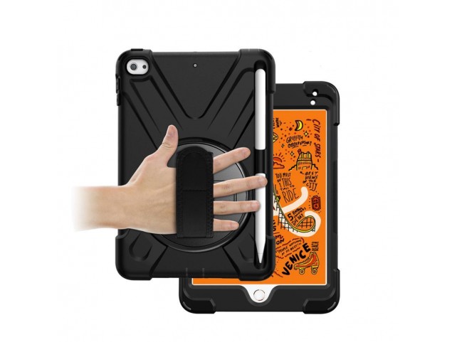 eSTUFF AUSTIN Defender Case iPad Mini 5/4 with hand strap and eSTUFF AUSTIN Defender Case iPad Mini 5/4 with hand strap and