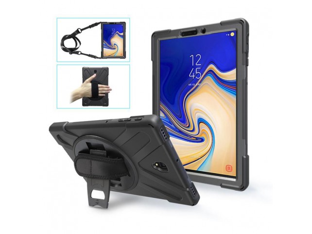 eSTUFF AUSTIN Defender Case Samsung Galaxy Tab A 10.5 with hand eSTUFF AUSTIN Defender Case Samsung Galaxy Tab A 10.5 with hand