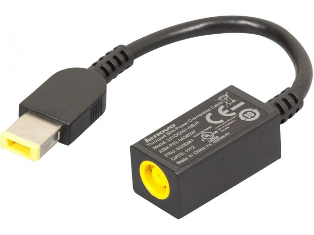 Lenovo Slim POwer Conversion cable 5.5x2.5mm to Slim Tip Lenovo Slim POwer Conversion cable 5.5x2.5mm to Slim Tip