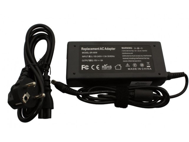 CoreParts Power Adapter for Toshiba 90W 15V 6A Plug:6.3*3.0 CoreParts Power Adapter for Toshiba 90W 15V 6A Plug:6.3*3.0