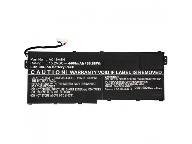 CoreParts Laptop Battery for Acer 67Wh Li-ion 15.2V 4400mAh CoreParts Laptop Battery for Acer 67Wh Li-ion 15.2V 4400mAh