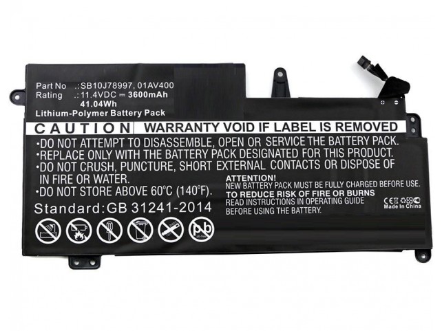 Laptop Battery for Lenovo 41Wh Li-Pol 11.4V 3600mAh Laptop Battery for Lenovo 41Wh Li-Pol 11.4V 3600mAh
