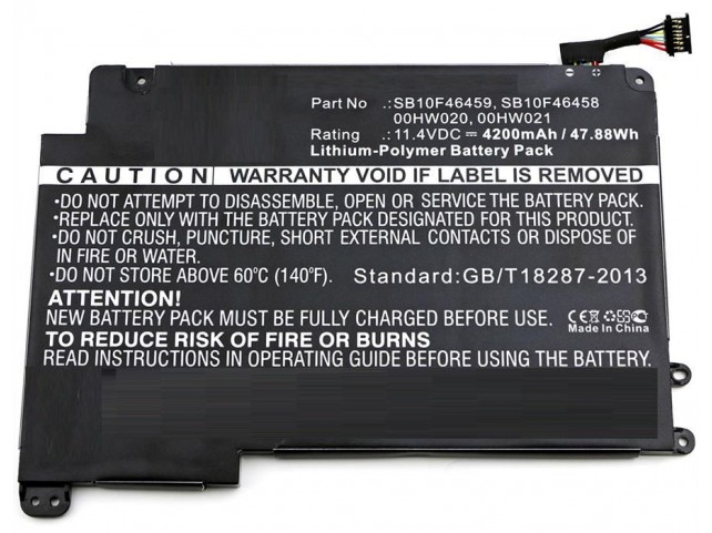CoreParts Laptop Battery for Lenovo 48Wh Li-Pol 11.4V 4200mAh CoreParts Laptop Battery for Lenovo 48Wh Li-Pol 11.4V 4200mAh