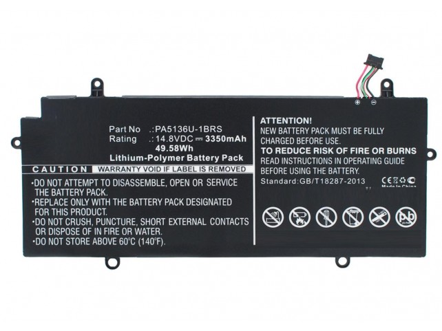 CoreParts Laptop Battery for Toshiba 50Wh Li-Pol 14.8V 3350mAh CoreParts Laptop Battery for Toshiba 50Wh Li-Pol 14.8V 3350mAh