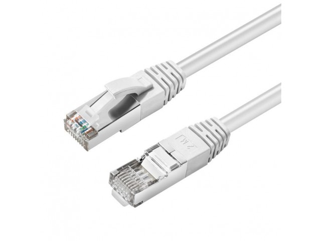 MicroConnect CAT6A S/FTP 0.25m White LSZH  Shielded Network Cable, LSZH,