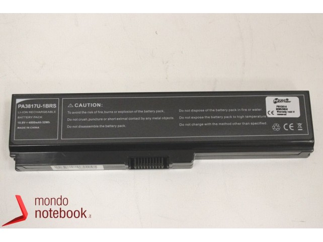 Batteria MicroBattery per TOSHIBA PA3817U-1BAS Satellite C650 C660 U500 (NERA) Batteria MicroBattery per TOSHIBA PA3817U-1BAS Satellite C650 C660 U500 (NERA)