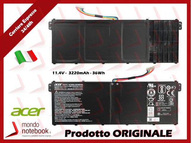 Batteria Originale ACER Aspire ES1-512 ES1-731G - 11,4V 3220mAh Batteria Originale ACER Aspire ES1-512 ES1-731G - 11,4V 3220mAh