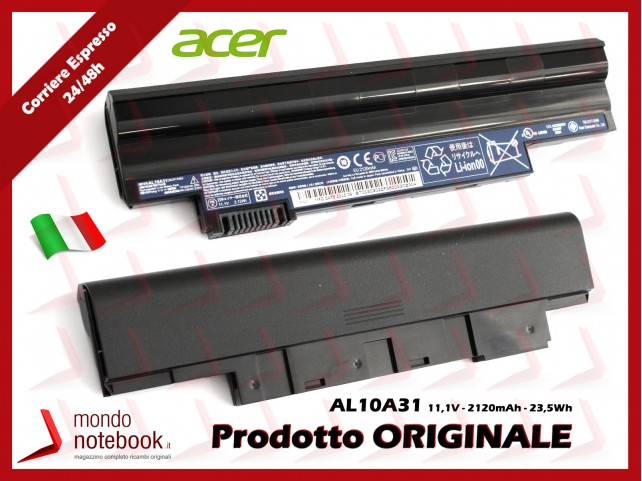Batteria Originale ACER Aspire One 522 722 D57 D255 D260 D270 (NERA) Batteria Originale ACER Aspire One 522 722 D57 D255 D260 D270 (NERA)