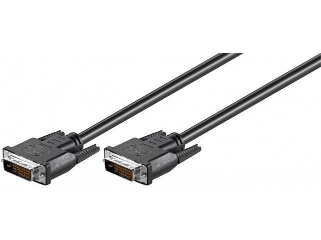 MicroConnect DVI-D 24+1-pin 3m M-M Black  Full HD 1080p, Dual Link,