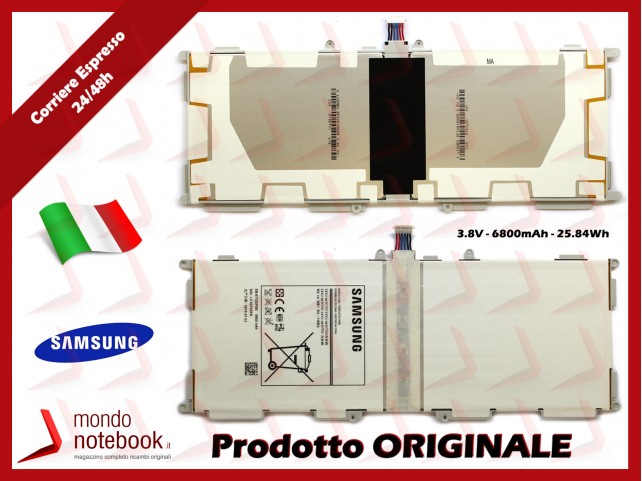Batteria Originale Samsung Galaxy Tab SM-T530 SM-T535 Galaxy Tab 4 LTE Batteria Originale Samsung Galaxy Tab SM-T530 SM-T535 Galaxy Tab 4 LTE