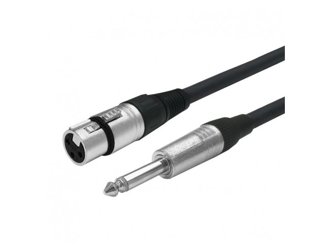 Vivolink XLR F to Mono Jack 6.35mm,  Cable 6 meter