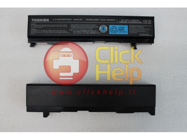 Batteria TOSHIBA PA3399U Satellite A80 A100 A105 (6 CELLE) Batteria TOSHIBA PA3399U Satellite A80 A100 A105 (6 CELLE)