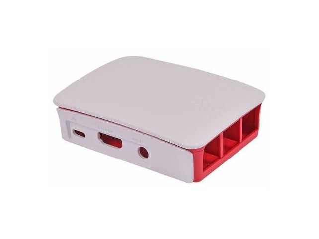 Raspberry Pi Official Pi 3 Case White/with  Removable Lid & Sides