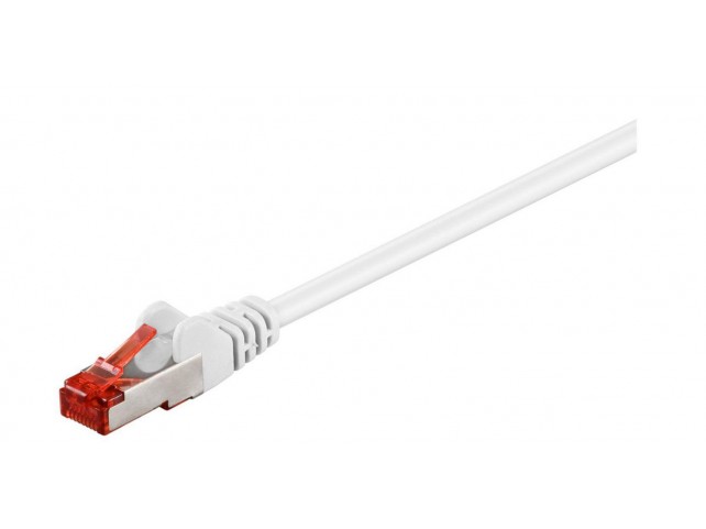 MicroConnect S/FTP CAT6 1m White LSZH  PiMF (Pairs in metal foil)