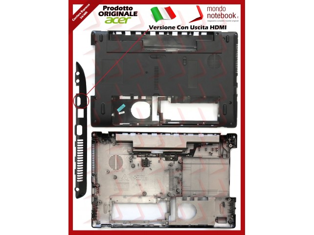 Bottom Case Scocca Cover Inferiore ACER Aspire 5252 5336 5552 5736Z 5742 (CON HDMI) Bottom Case Scocca Cover Inferiore ACER Aspire 5252 5336 5552 5736Z 5742 (CON HDMI)