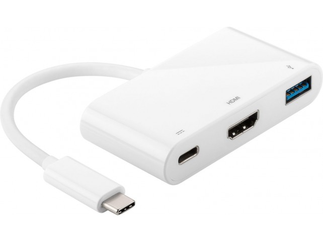 MicroConnect USB-C to USB 3.0/HDMI/USB-C HDMI1.4 Female/USB3.0A
