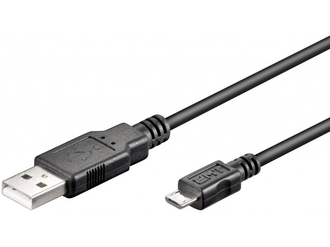 MicroConnect USB A to USB Micro B cable, Version 2.0, Black, 1m USB2.0 MicroConnect USB A to USB Micro B cable, Version 2.0, Black, 1m USB2.0